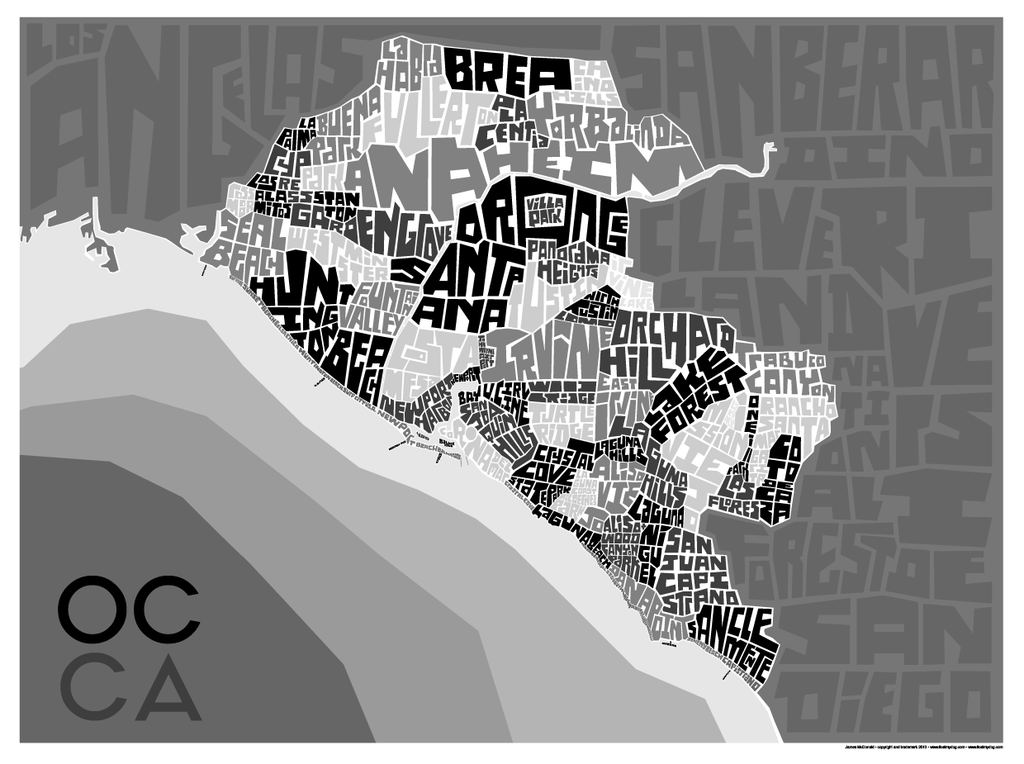 Orange County Type Map