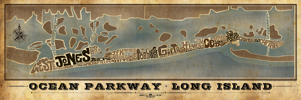 Ocean Parkway Type Map