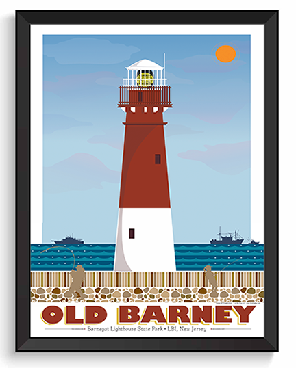 Barnegat Lighthouse Illustration