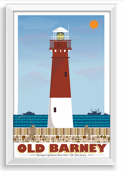 Barnegat Lighthouse Illustration