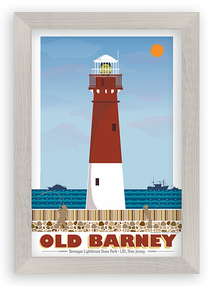 Barnegat Lighthouse Illustration