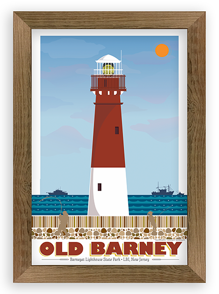 Barnegat Lighthouse Illustration