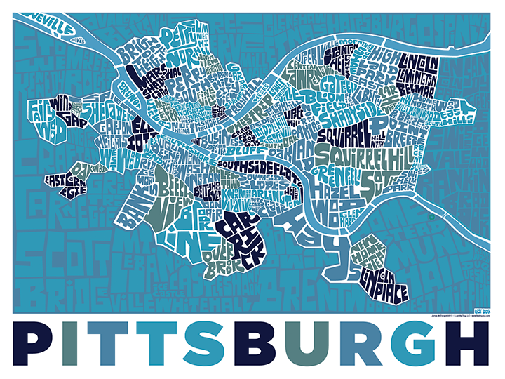 Pittsburgh Type Map