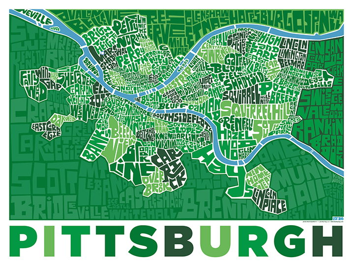 Pittsburgh Type Map