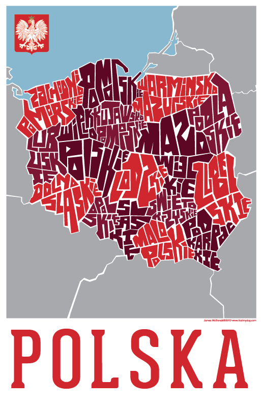 Poland Voivodeships Type Map