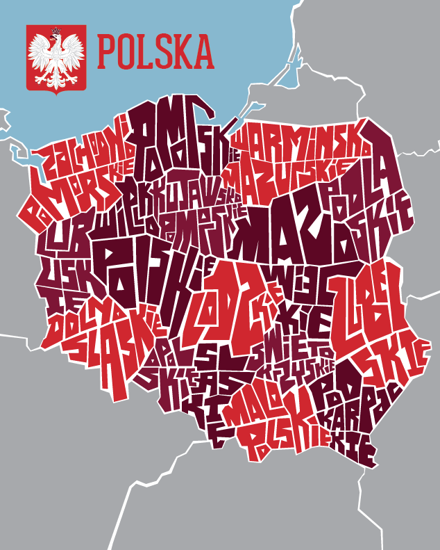 Poland Voivodeships Type Map