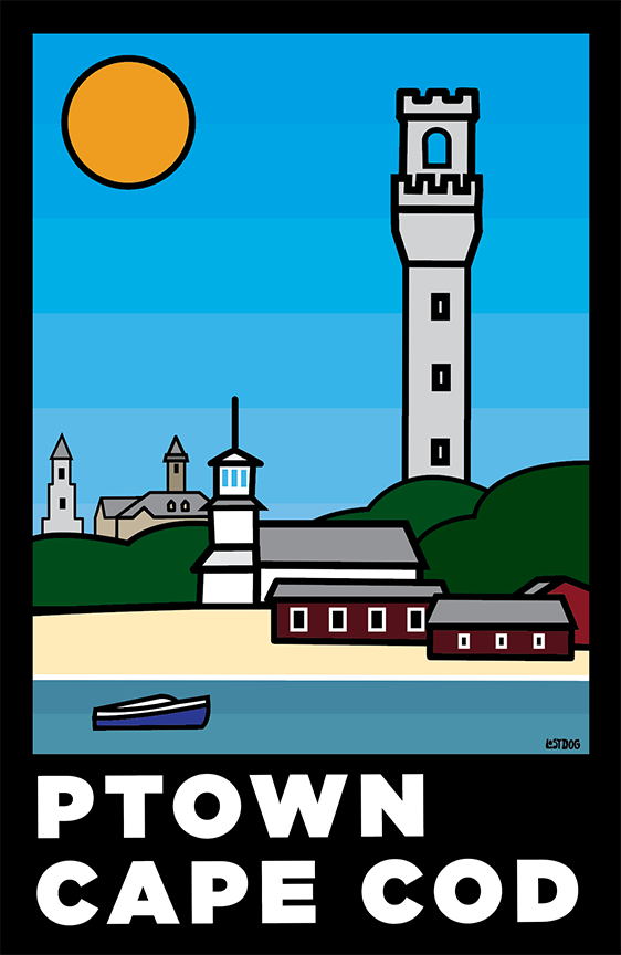 Provincetown Cape Cod: Thick Line Series