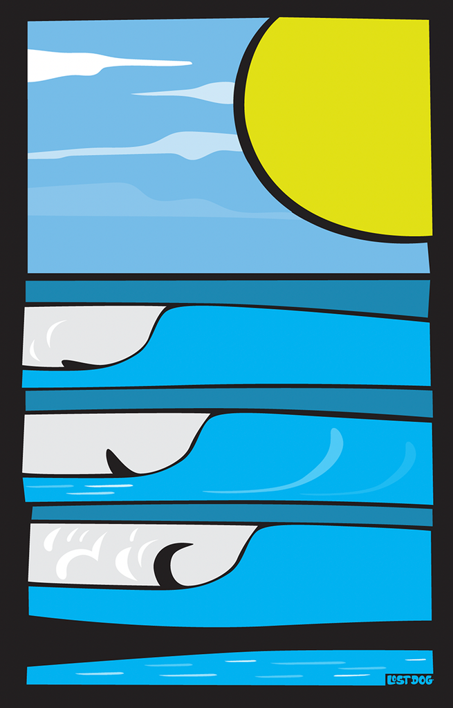 Rolling Waves Stained Glass