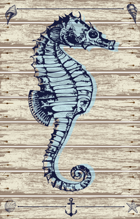 Seahorse Bold Print- Right Facing