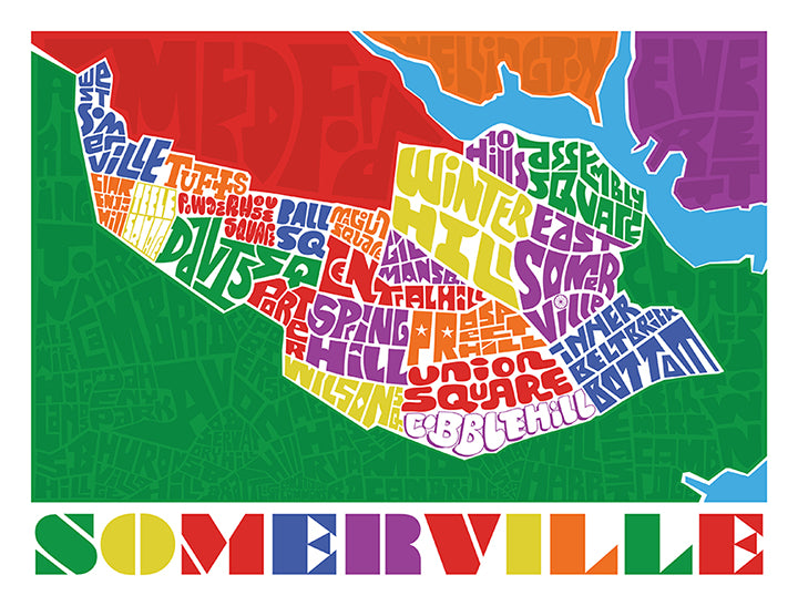 Somerville Typography Map