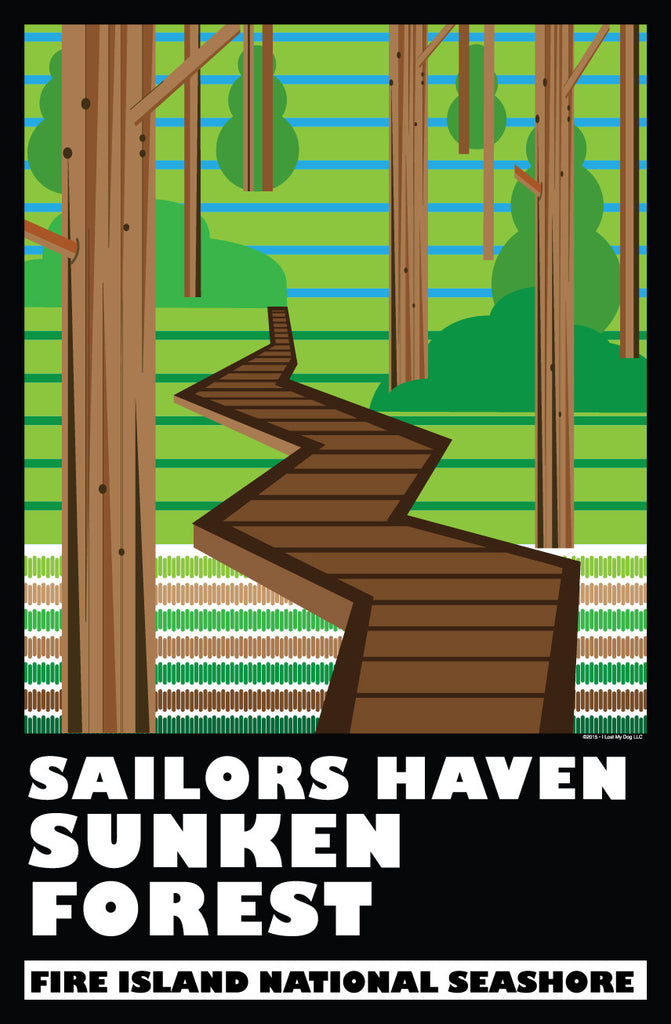 Sunken Forest Poster: National Park Series