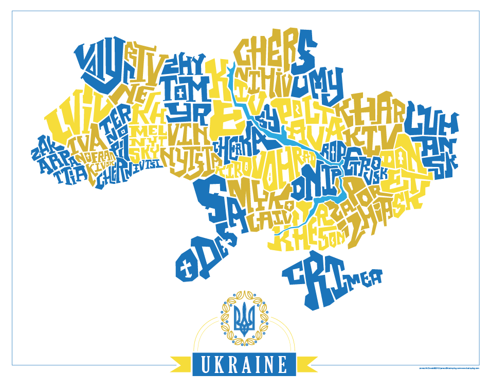Ukraine Oblasts Type Map