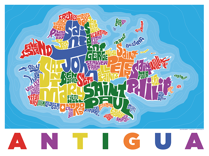 Antigua Type Map