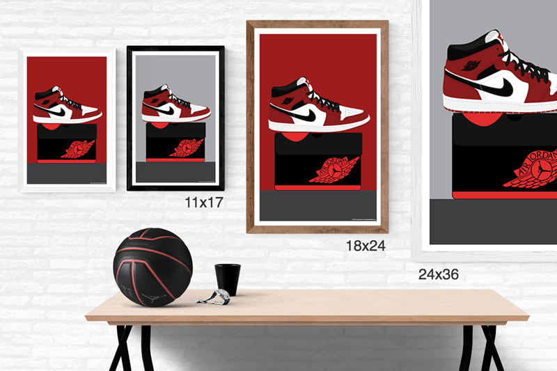 Air Jordan 1 Boxed LOST DOG Art Frame