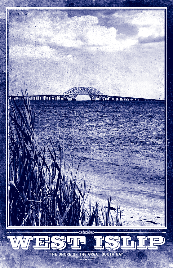 West Islip & Great South Bay Vintage Travel Poster