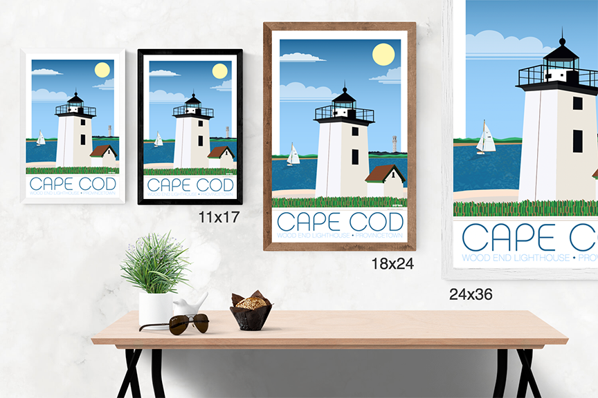 Woods End Lighthouse Illustration