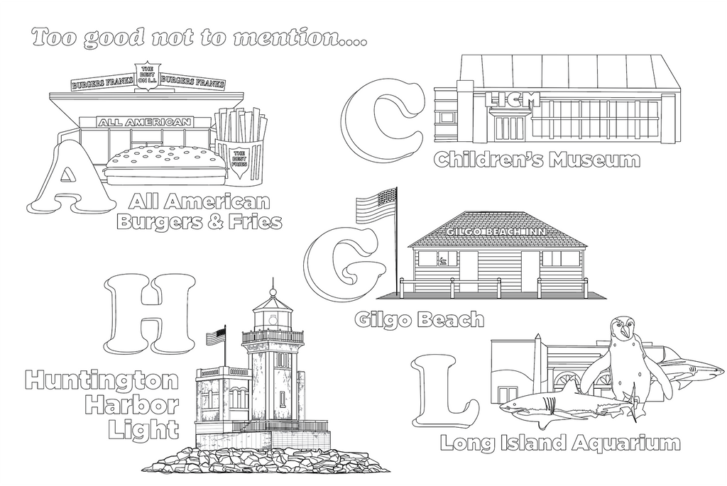 Coloring Pages: ABCs of Long Island