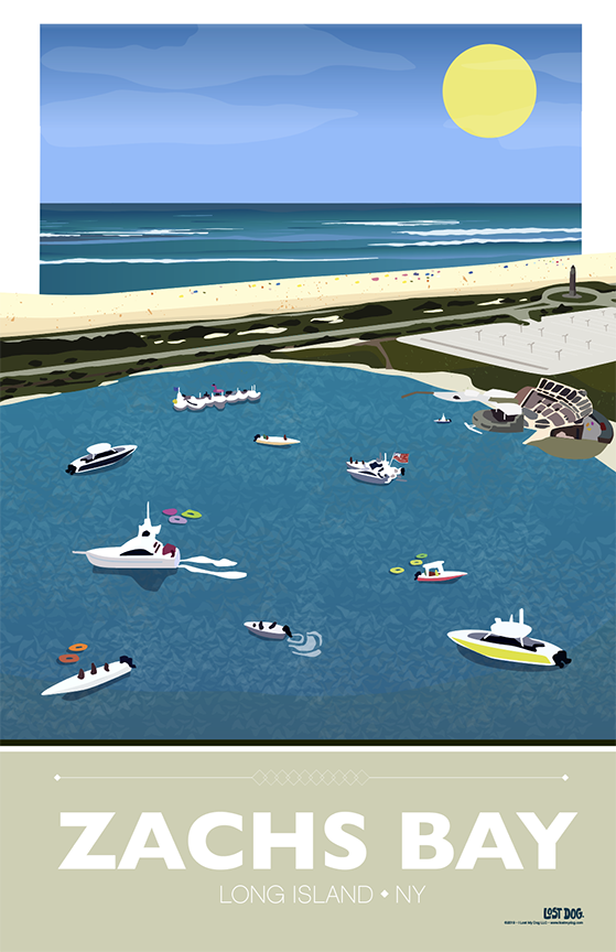 Zach's Bay, Jones Beach Illustration