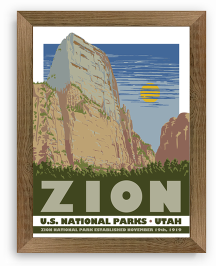 ZION National Park Poster